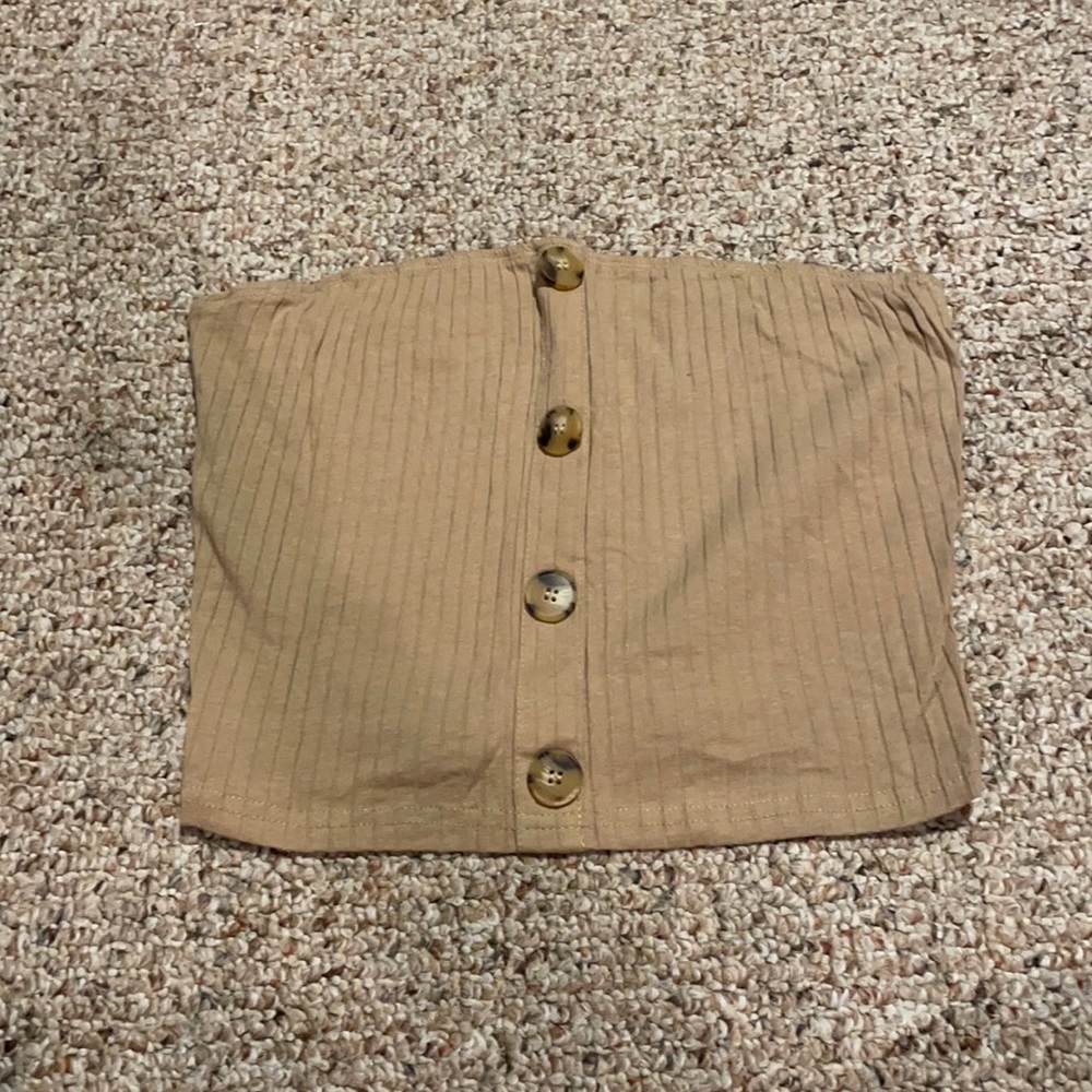 Strapless crop top